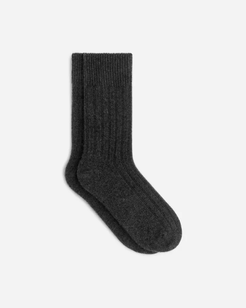 Arket Kaschmirsocken - Schwarz Schwarz