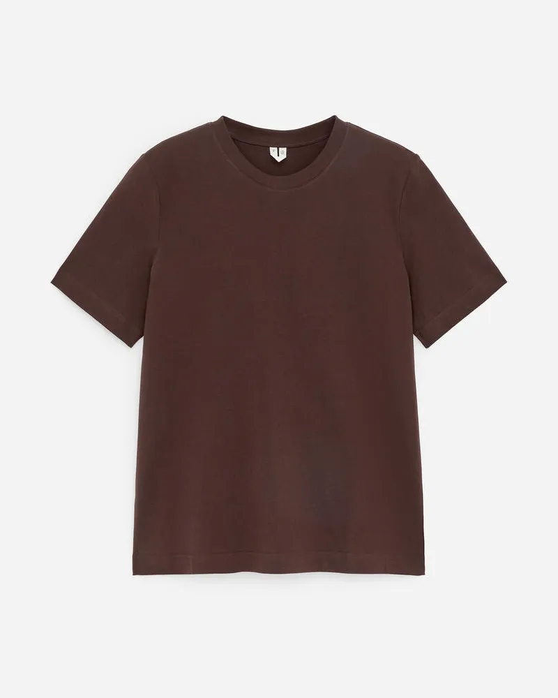 Arket Signature-T-Shirt -Braun Braun