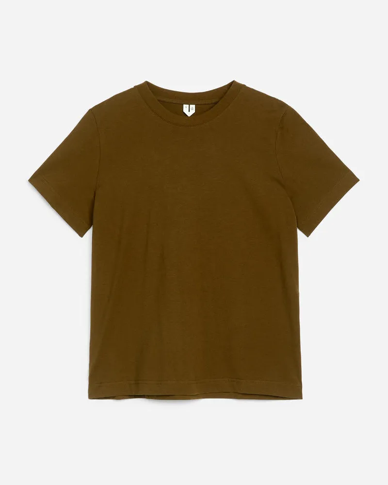 Arket Lily Leichtes T-Shirt - Braun Braun