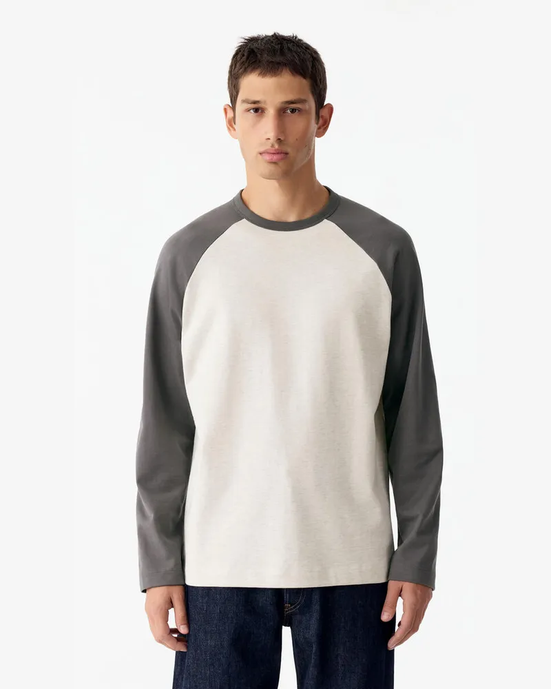 Arket Baseballshirt -Grau Grau