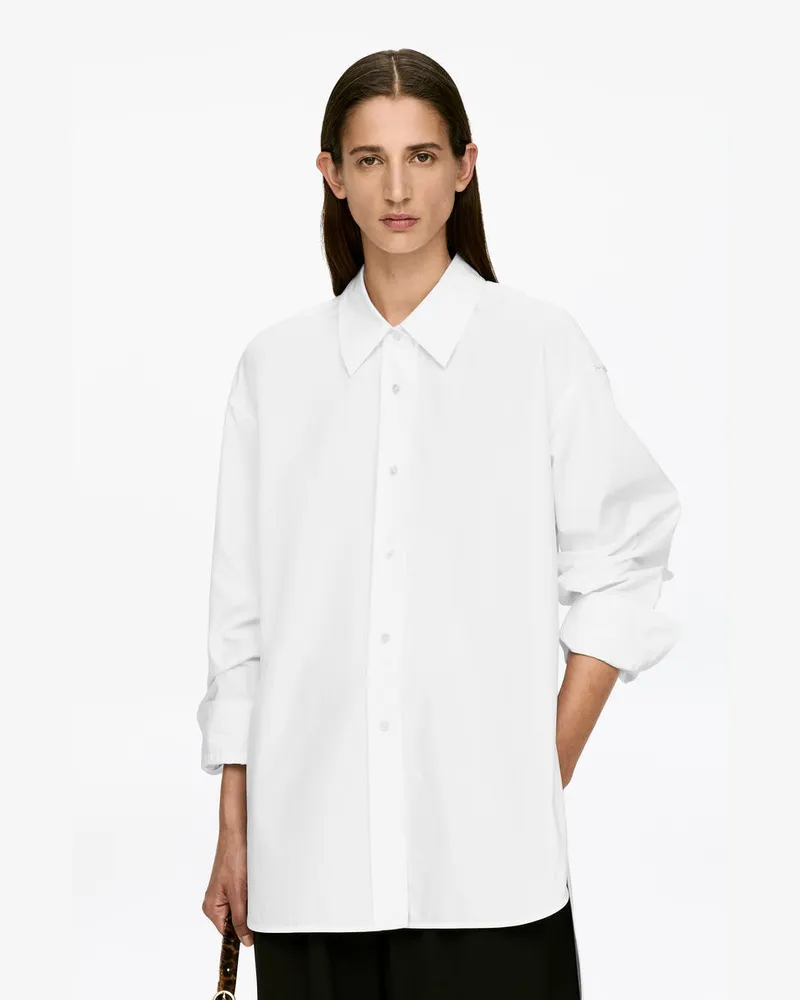 Arket Hemd Mit Verlängerter Rückseite -Weiß Weiß