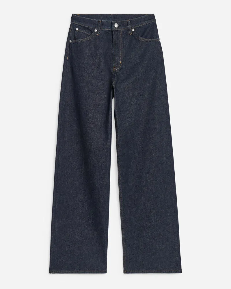 Arket Lupine Flared Jeans - Blau Dunkelblau