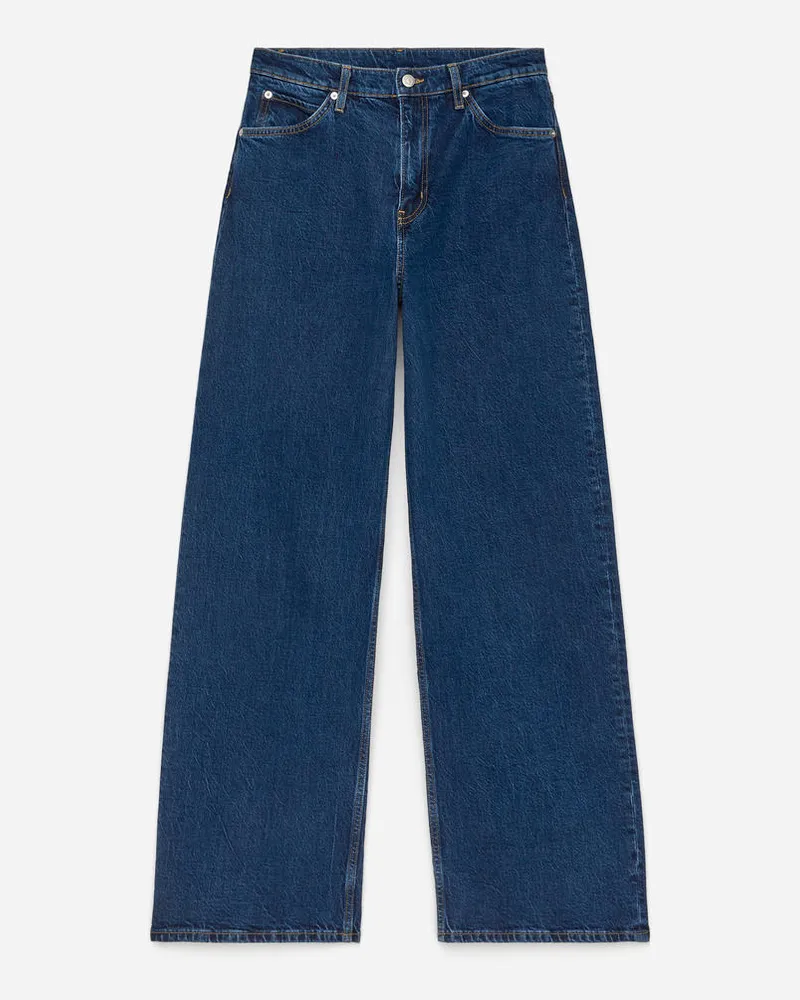 Arket Lupine Flared Jeans - Blau Dunkelblau