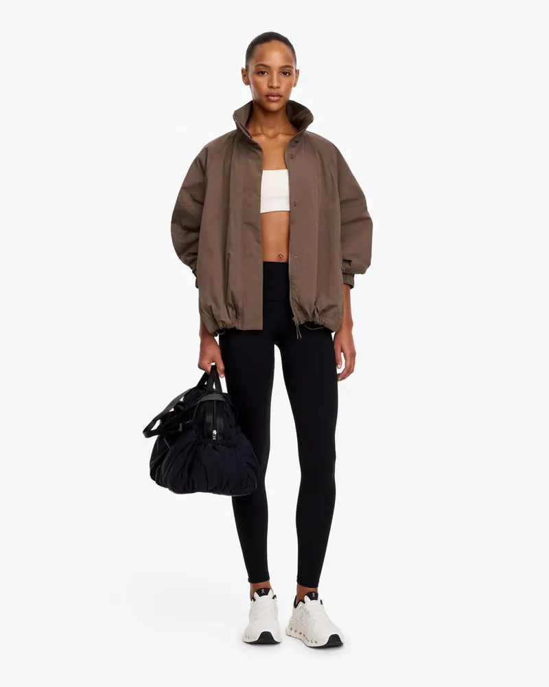 Arket Wattierte Windbreaker-Jacke -Braun Braun