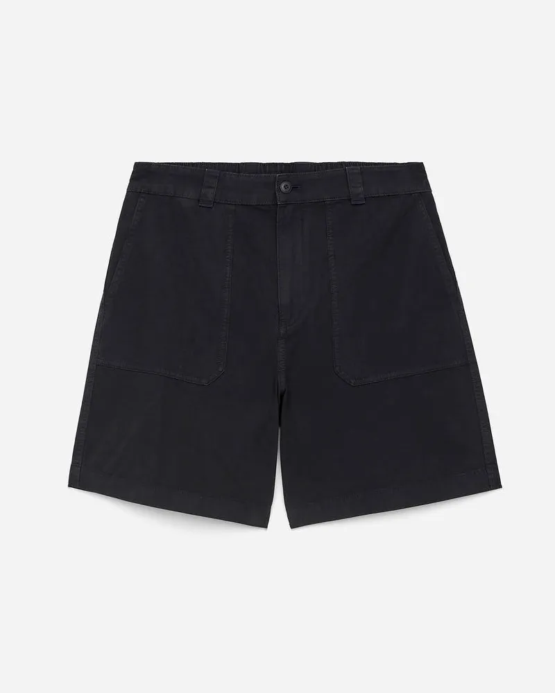 Arket Twillshorts Im Workwear-Look - Blau Dunkelblau
