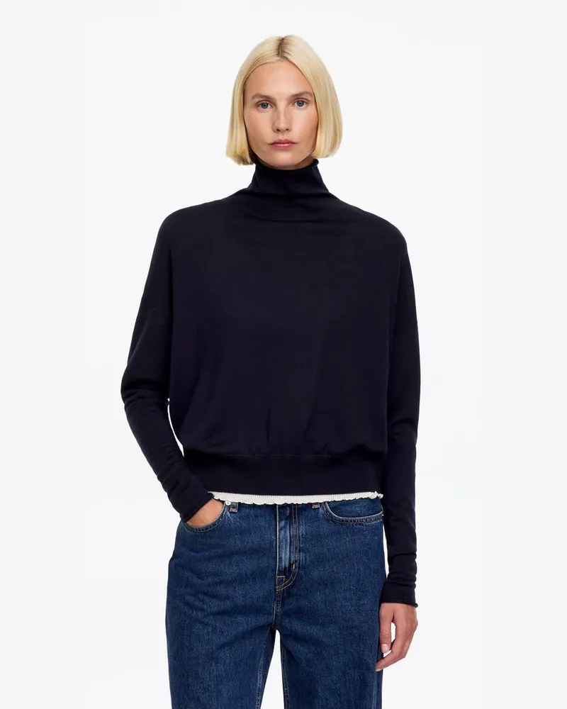 Arket Rollkragenpullover Aus Merinowolle -Blau Blau
