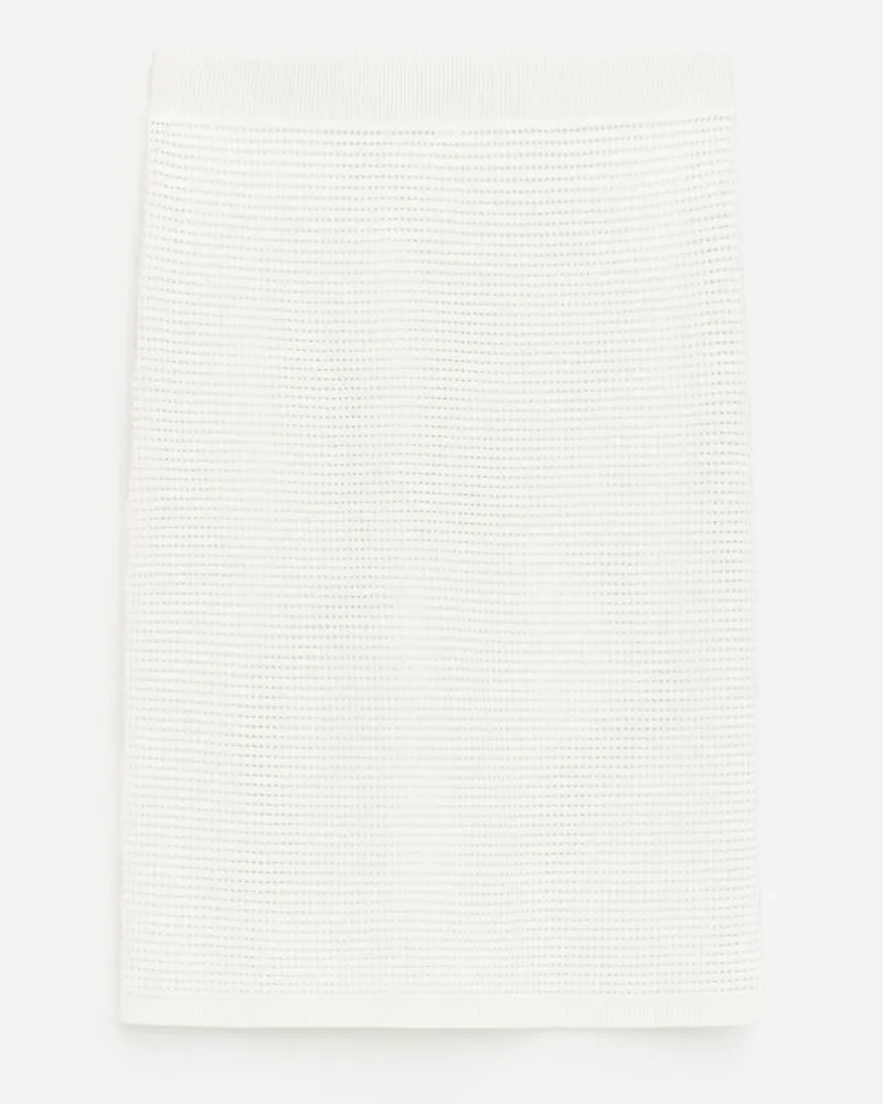 Arket Gestrickter Bleistiftrock -Weiß Weiß