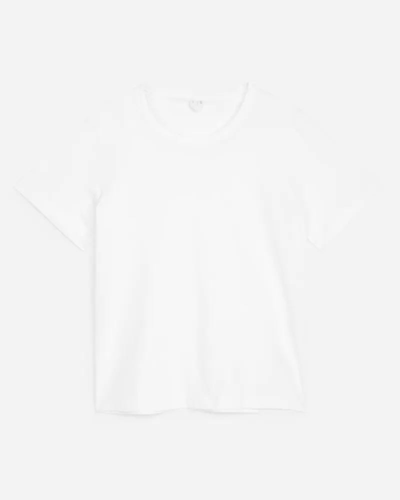 Arket T-Shirt Aus Baumwolle - Weiß Weiß