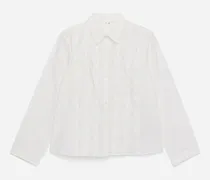 Rüschenbluse -Weiß