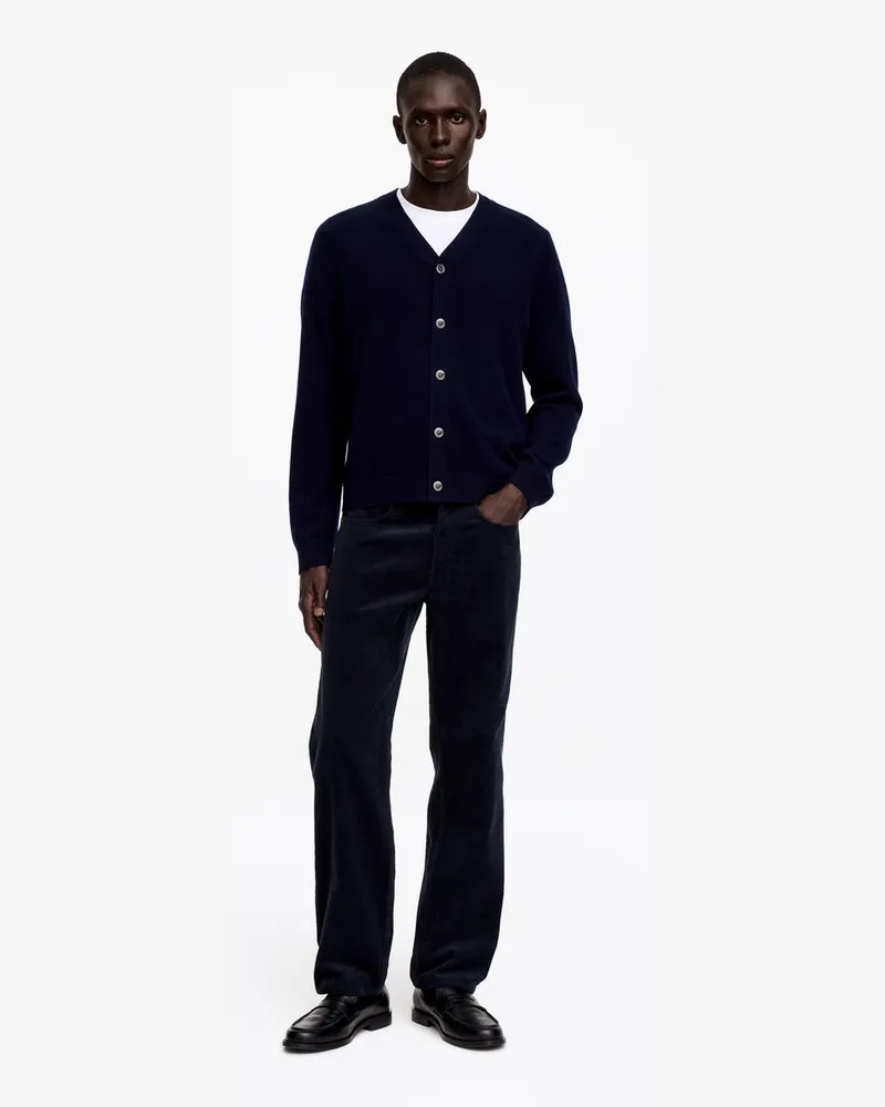 Arket OCEAN Loose Straight Cordhose -Blau Blau