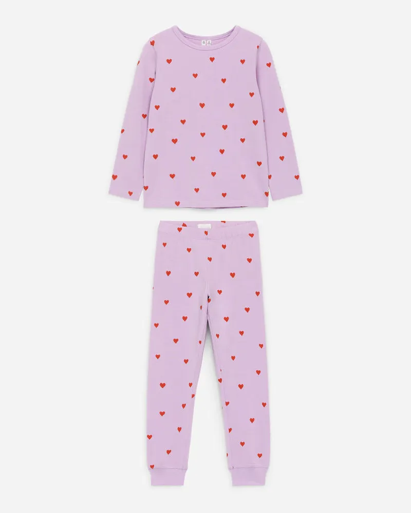 Arket Jersey-Pyjama - Lila Flieder