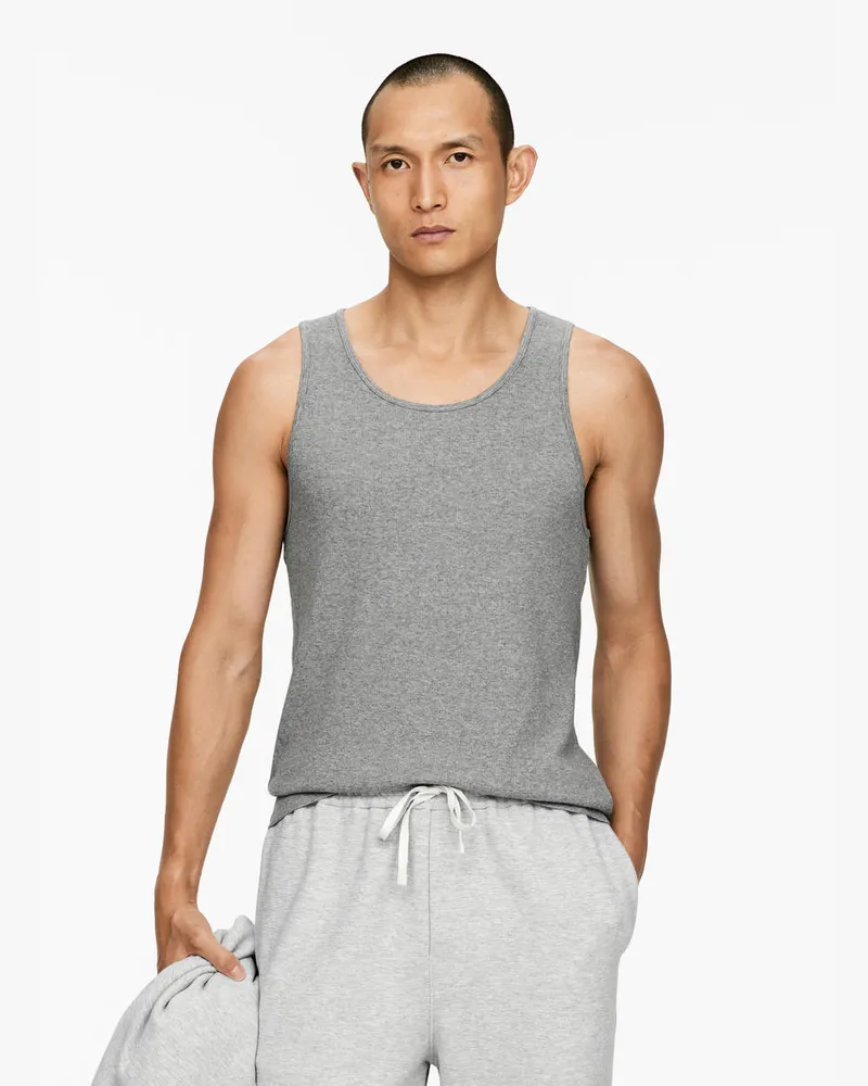 Arket Geripptes Tanktop -Grau Grau