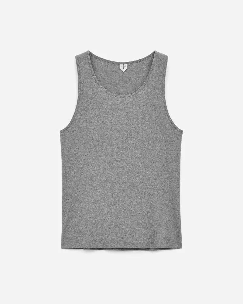 Arket Geripptes Tanktop -Grau Grau