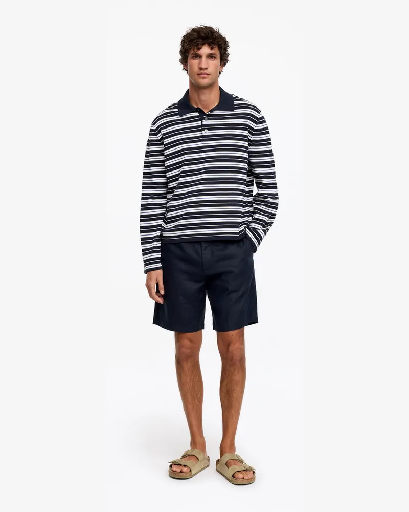 Arket Leinen-Shorts -Blau Blau