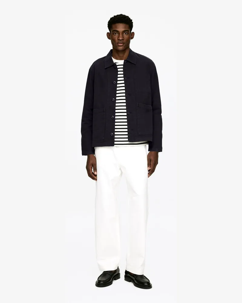 Arket Jacke Aus Baumwolle -Blau Blau