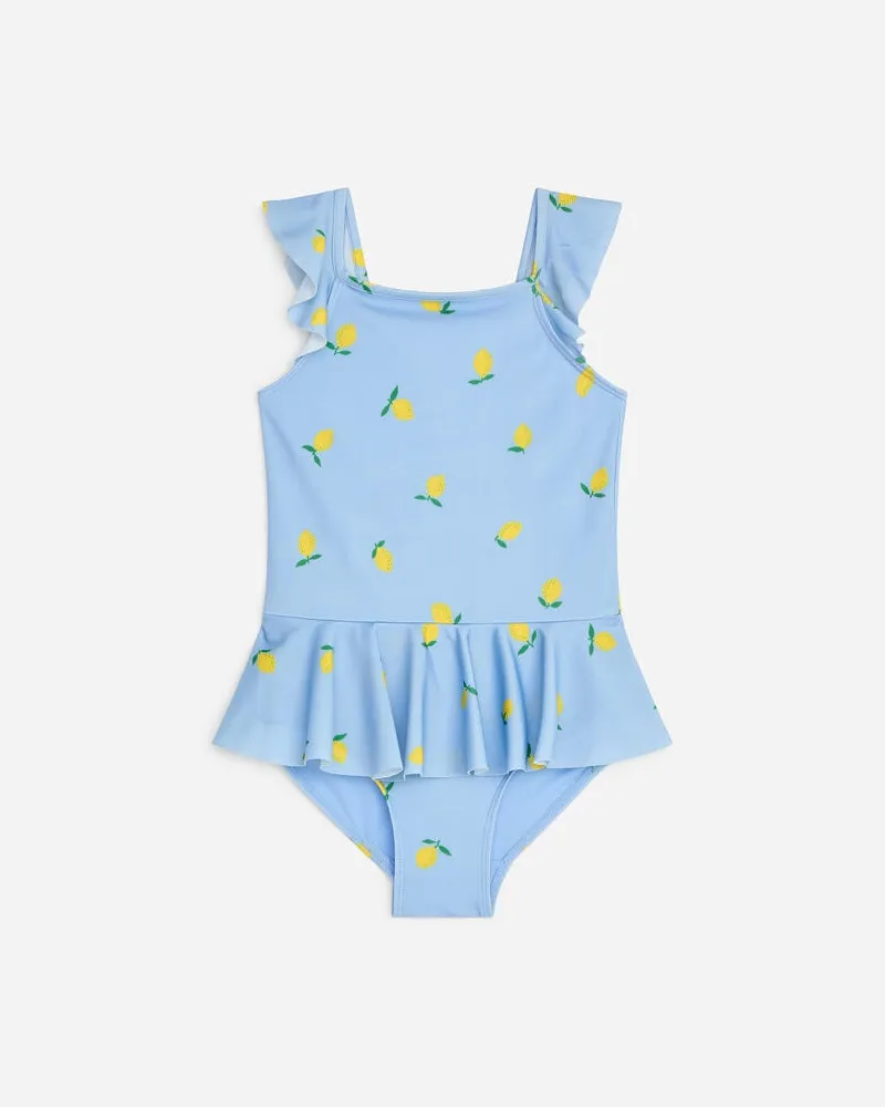 Arket Badeanzug Mit Rüschen -Blau Blau