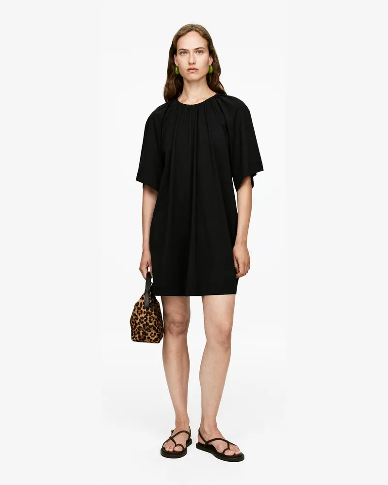 Arket Kleid Mit Rückenausschnitt -Schwarz Schwarz