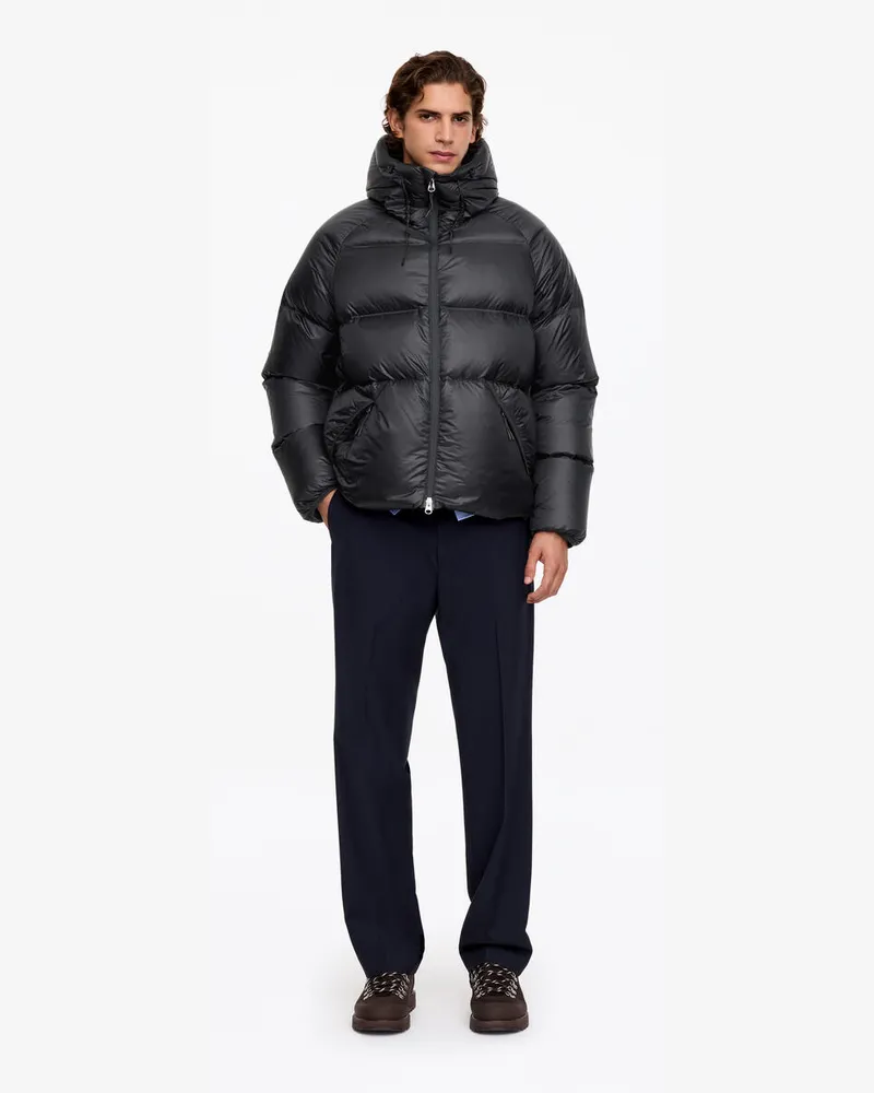 Arket ARKET ACTIVE Re:Down Winterjacke Mit Kapuze -Grau Grau