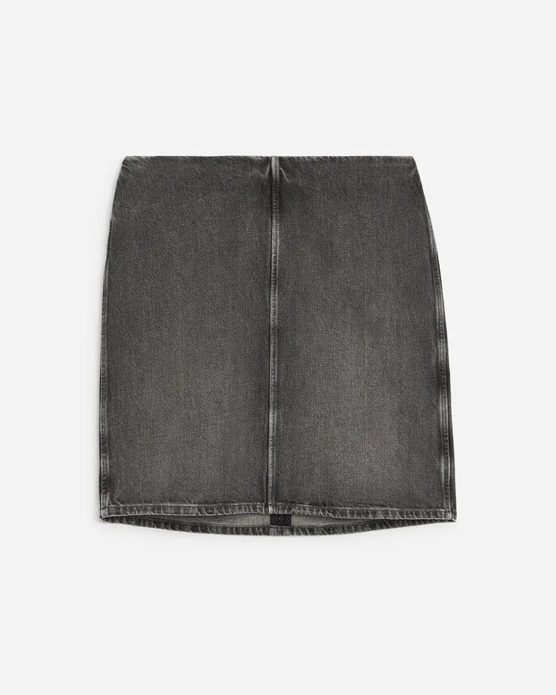 Arket Kurzer Jeansrock -Grau Grau