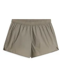 Arket Laufshorts Taupe