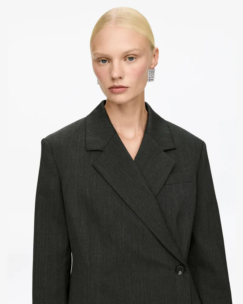 Arket Ohrringe Mit Strass -Silberfarben Silberfarben