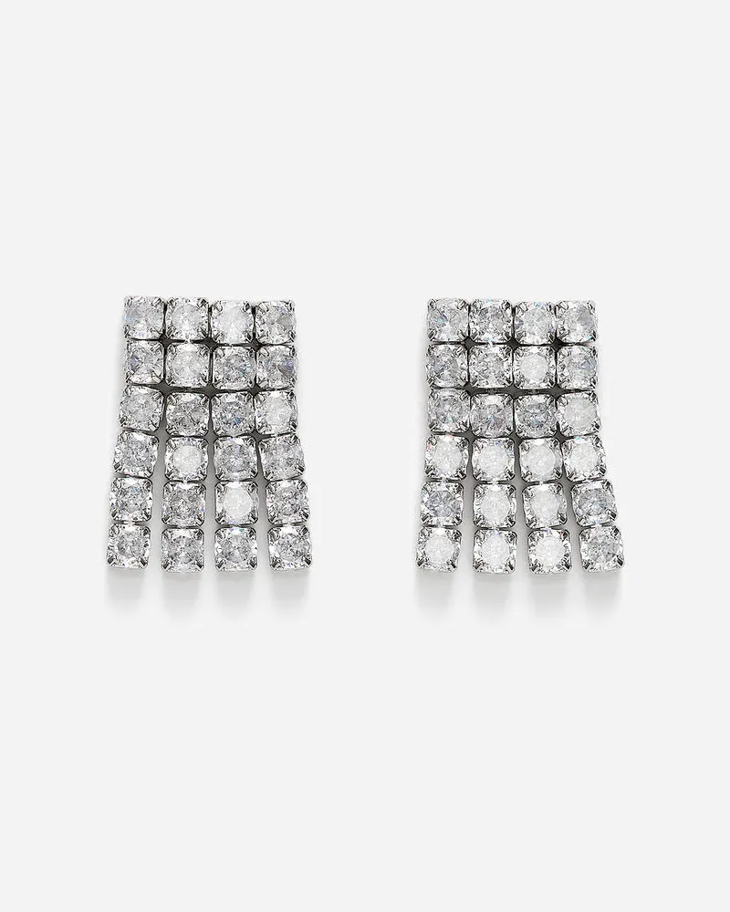 Arket Ohrringe Mit Strass -Silberfarben Silberfarben
