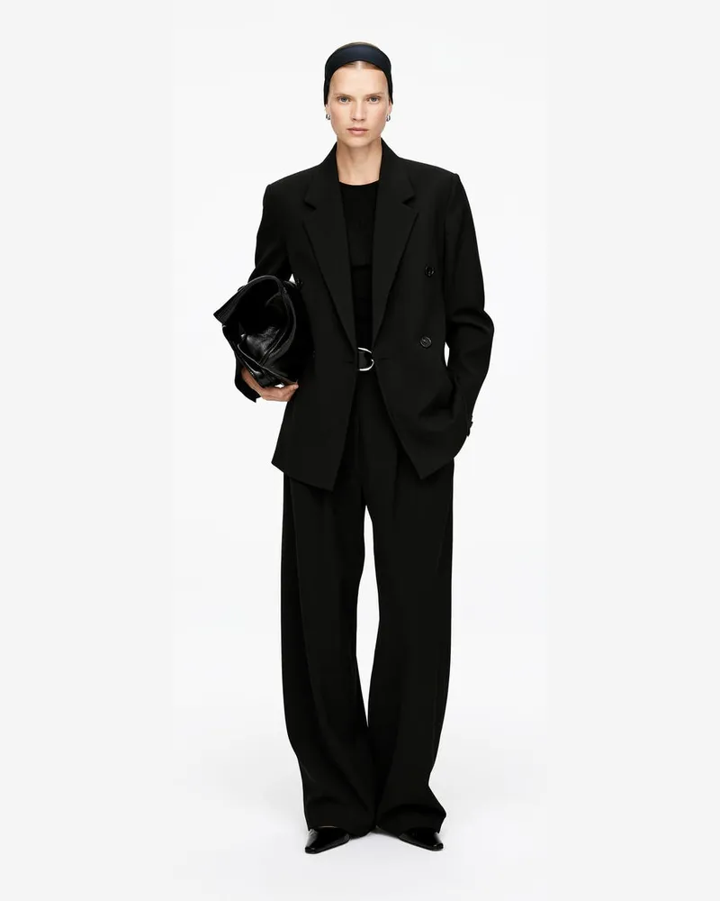 Arket Lockerer Blazer -Schwarz Schwarz