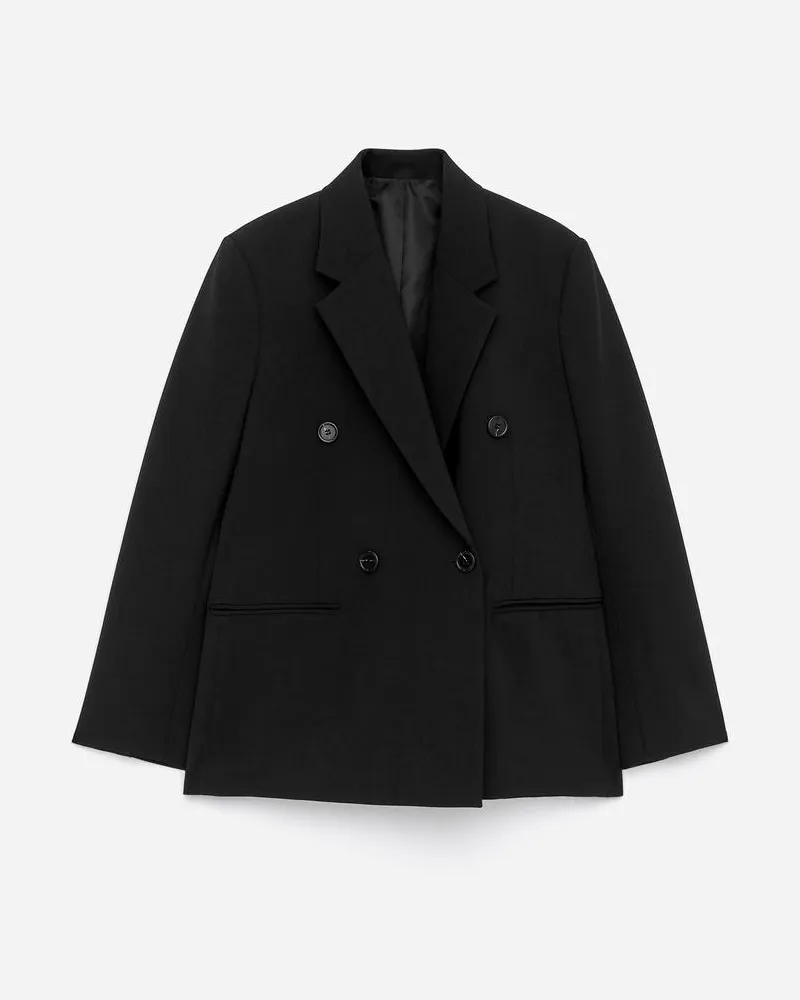 Arket Lockerer Blazer -Schwarz Schwarz