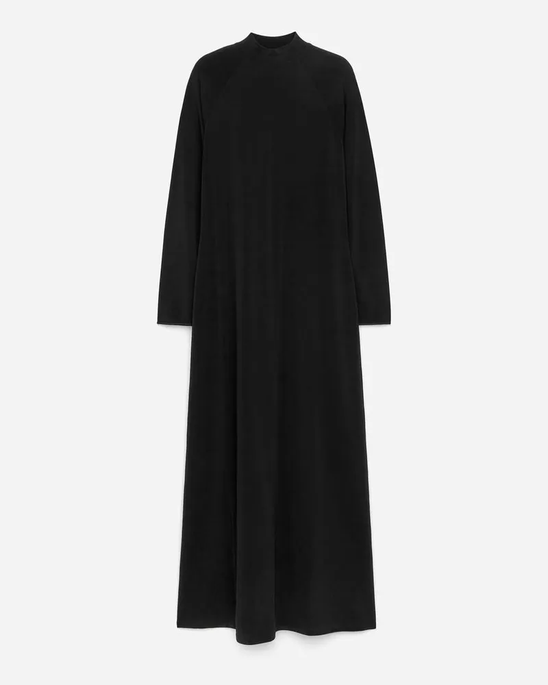 Arket Maxikleid Mit Stretch -Schwarz Schwarz