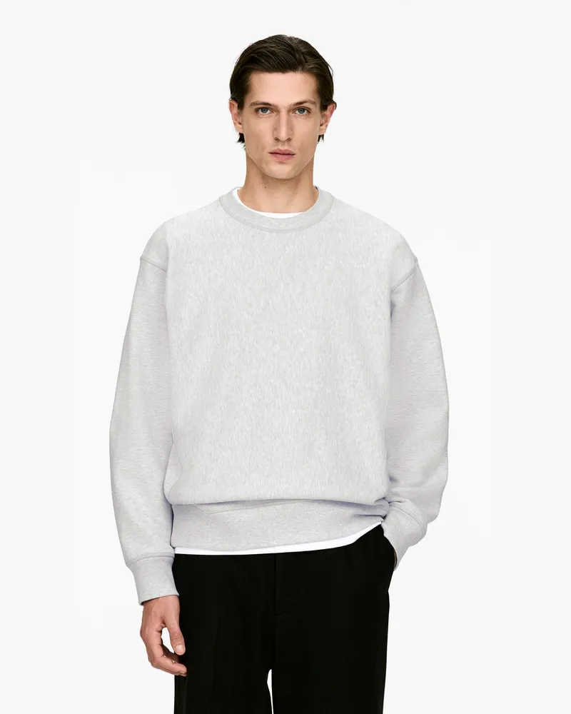 Arket Lockeres Sweatshirt In Schwerer Qualität -Grau Grau