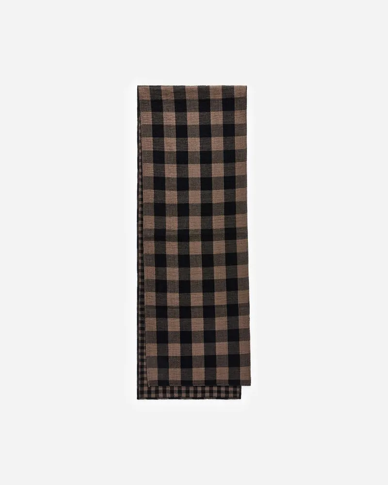 Arket Karierter Baumwollschal -Beige Beige