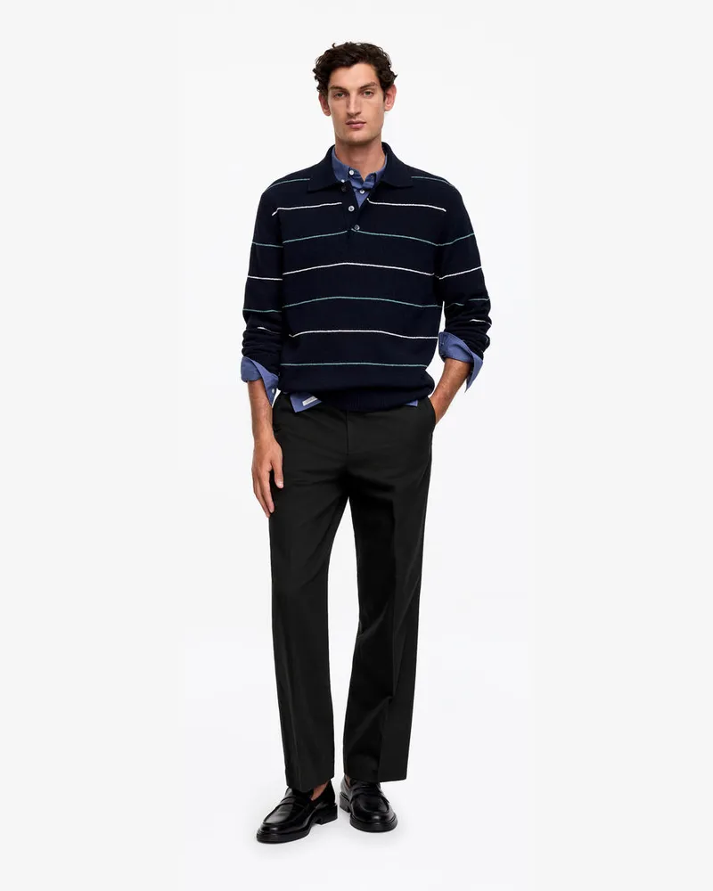 Arket Lockere Hose Aus Baumwolle Und Lyocell -Schwarz Schwarz