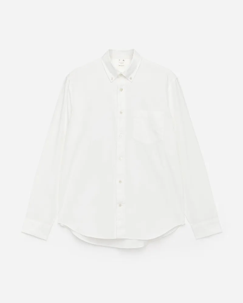 Arket Button-down-Hemd Aus Popeline -Weiß Weiß