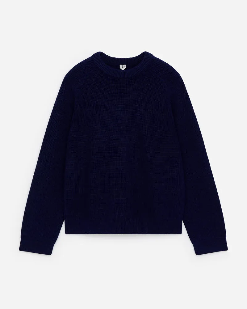 Arket Lockerer Wollpullover -Blau Blau
