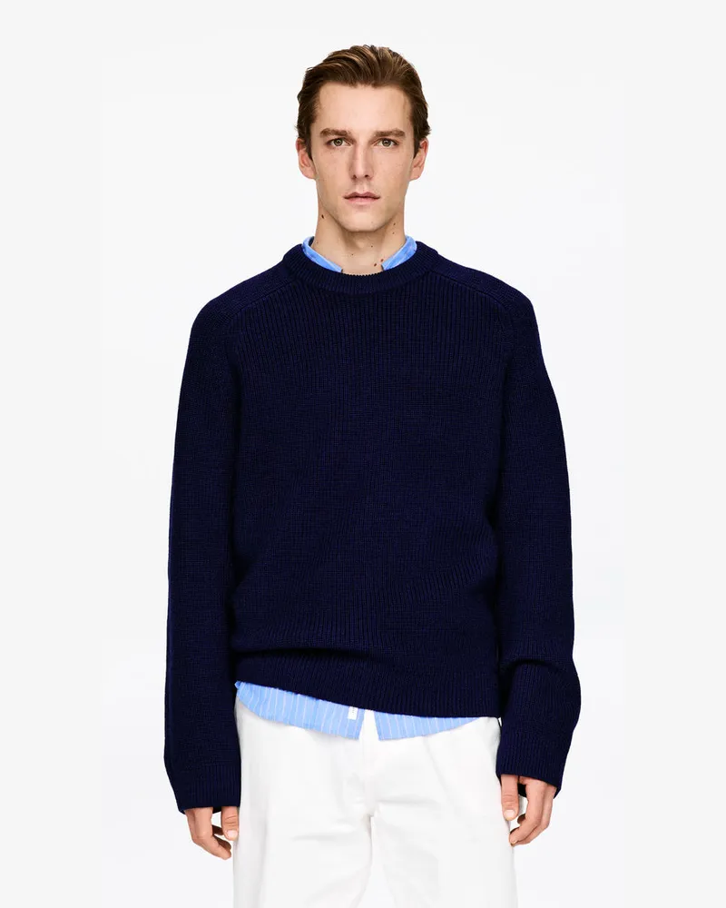 Arket Lockerer Wollpullover -Blau Blau