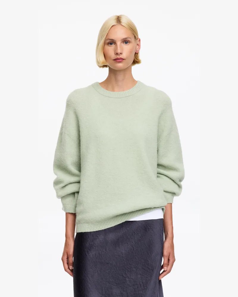 Arket Pullover Aus Alpakawolle Und Wolle -Grün Grün