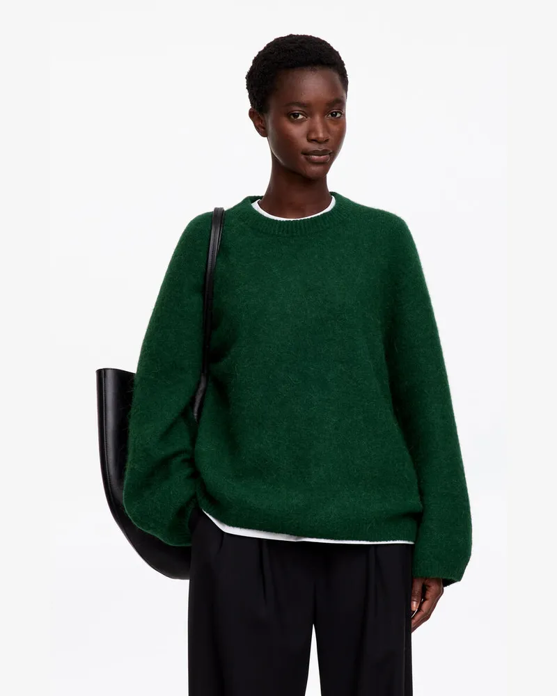 Arket Pullover Aus Alpakawolle Und Wolle -Grün Grün