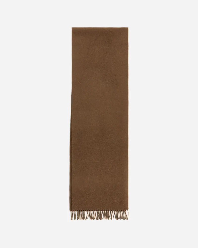 Arket Wollschal - Braun Dunkelbeige