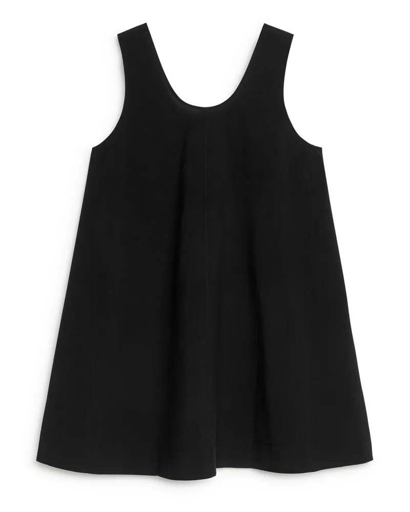 Arket Minikleid In A-Linie - Schwarz Schwarz
