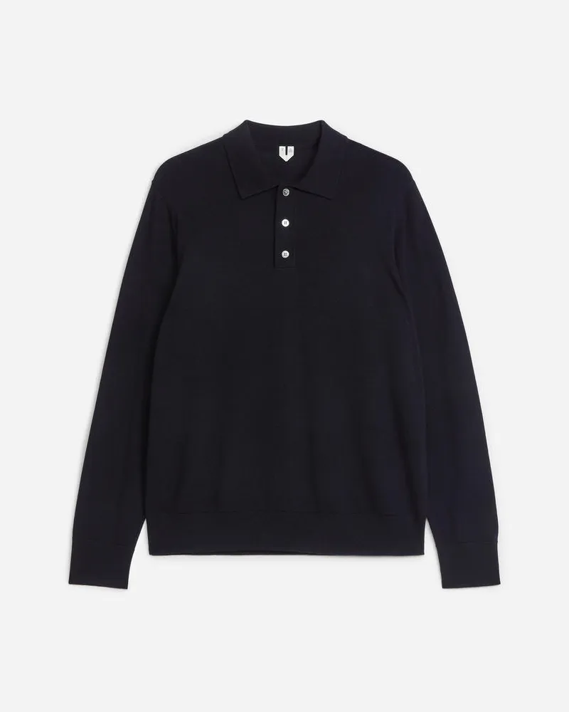 Arket Polo Aus Merinowolle - Blau Dunkelblau