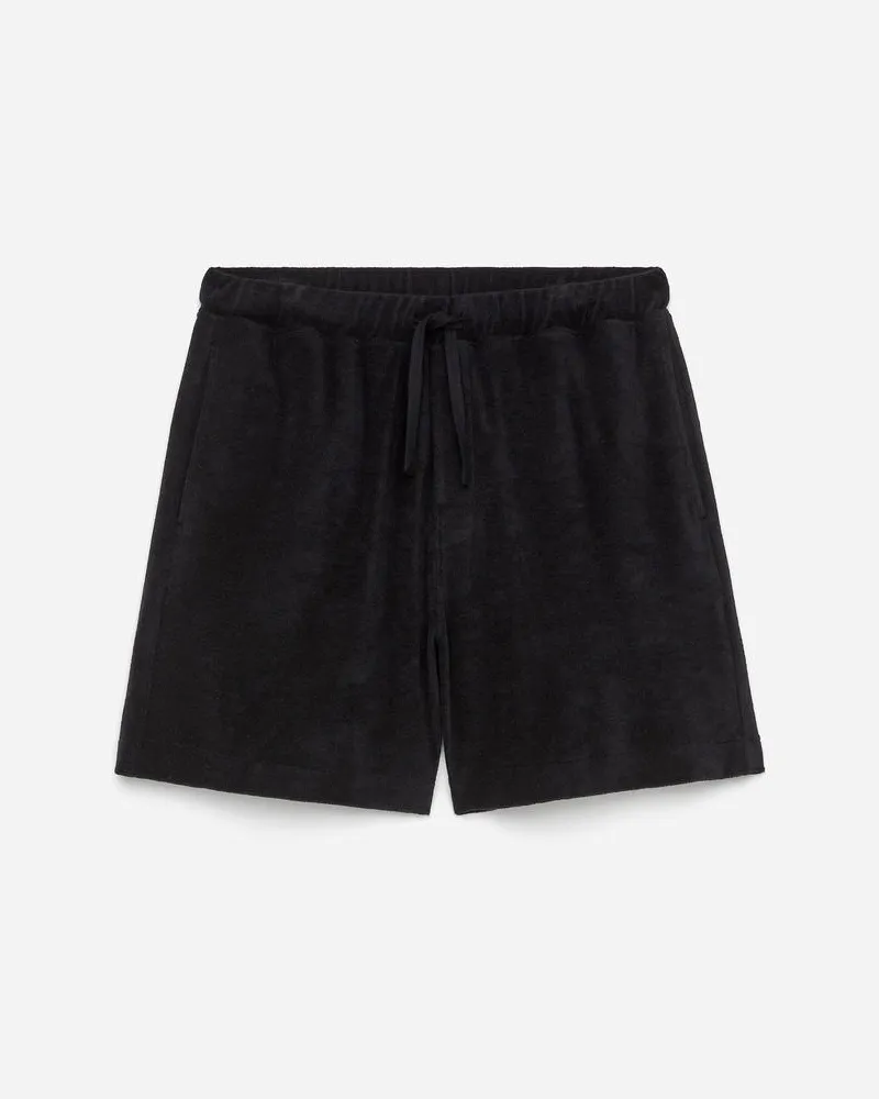 Arket Shorts Aus Baumwollfrottee -Schwarz Schwarz