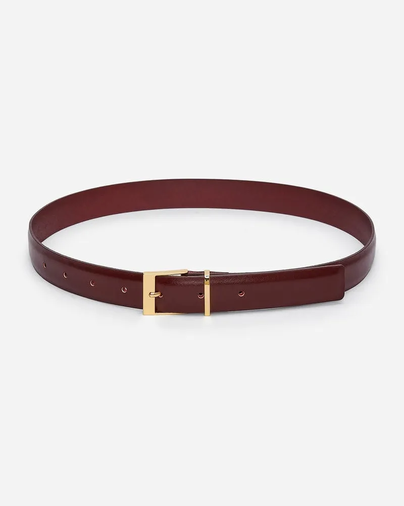 Arket Ledergürtel -Rot Rot