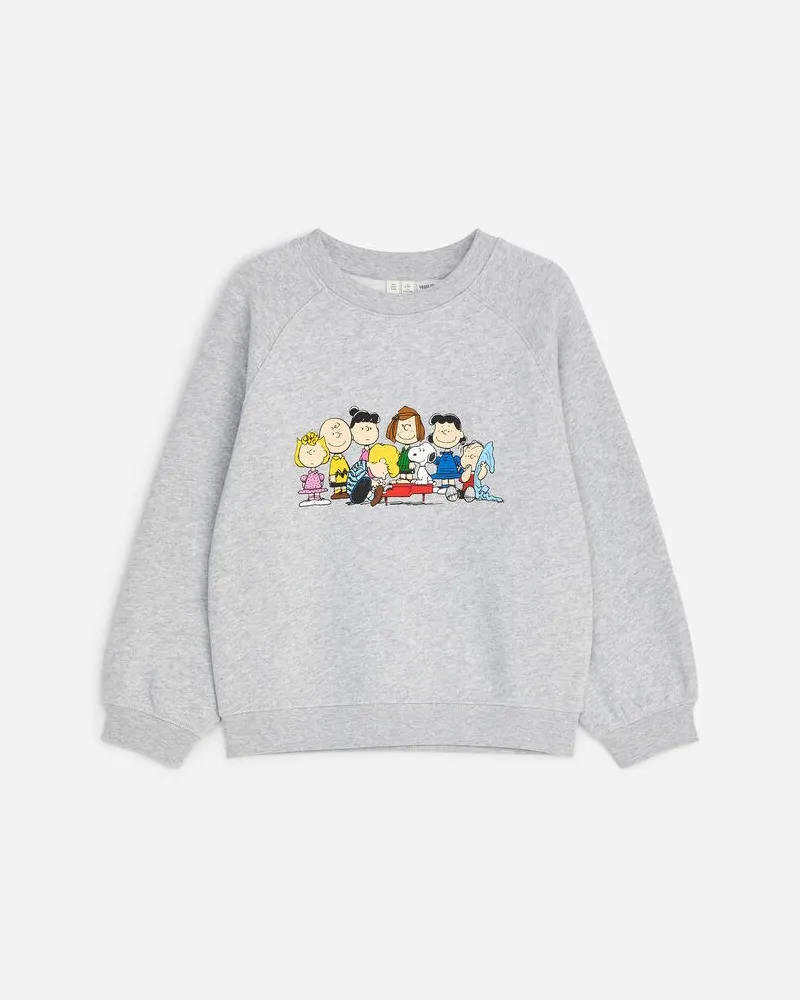 Arket Peanuts Sweatshirt -Grau Grau