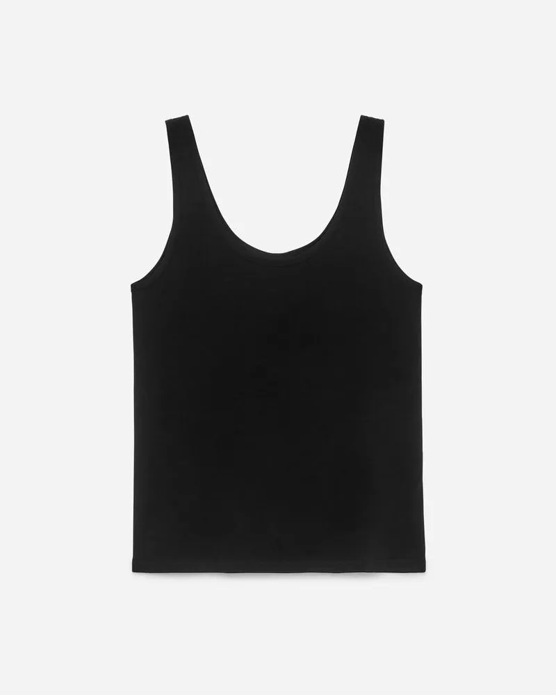 Arket Tanktop Aus Baumwolle - Schwarz Schwarz