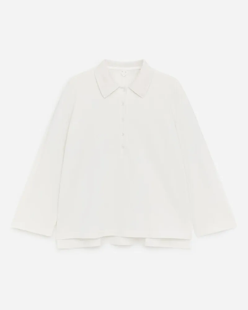 Arket Pikee-Poloshirt -Weiß Weiß