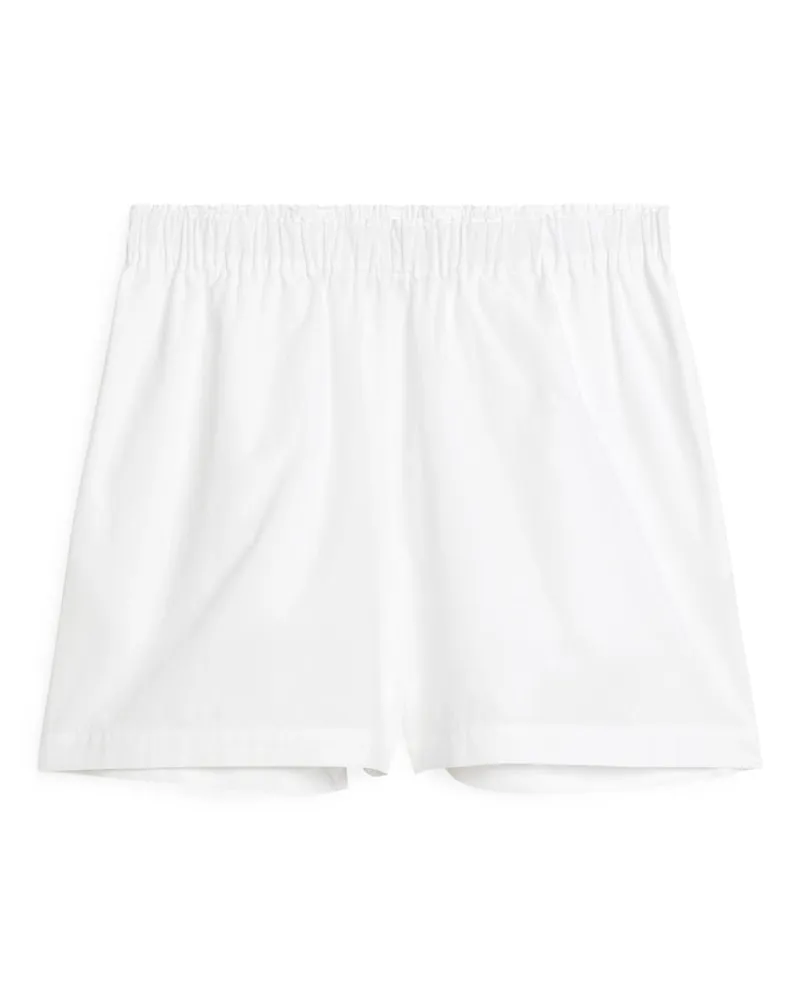 Arket Pull-On-Shorts Aus Baumwolle - Weiß Weiß
