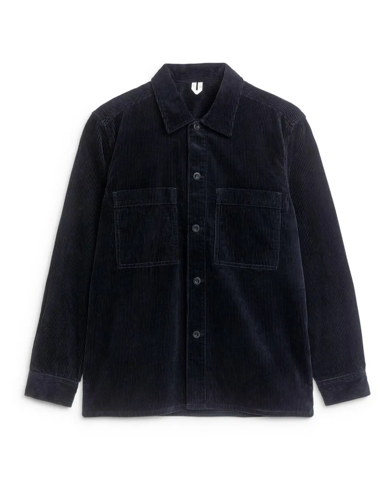 Arket Overshirt Aus Cord -Blau Blau
