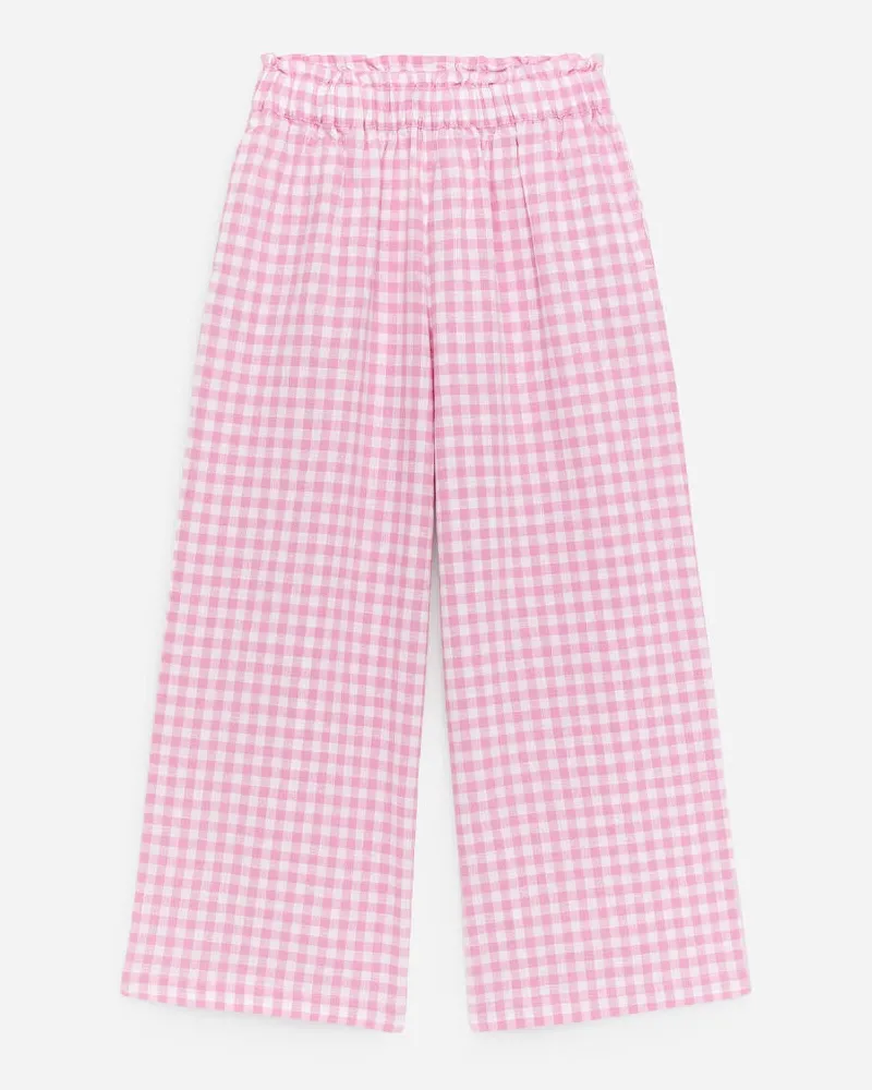 Arket Lockere Hose Aus Baumwolle Und Leinen -Rosa Rosa