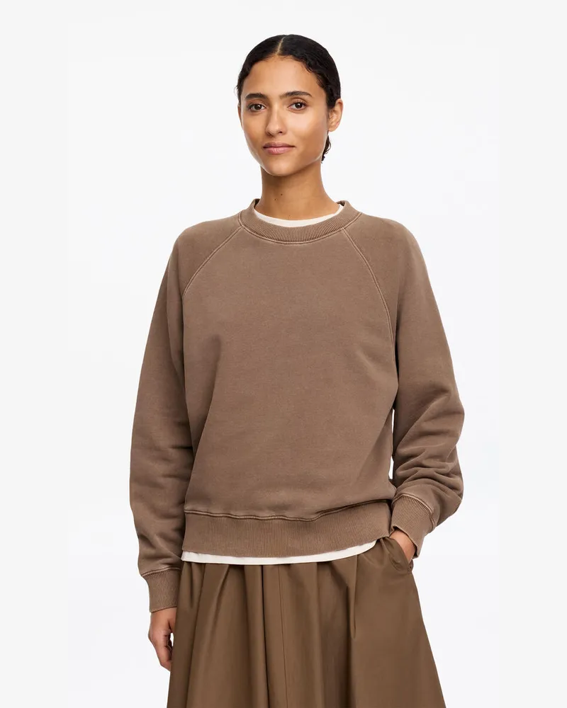 Arket Frottee-Sweatshirt -Braun Braun