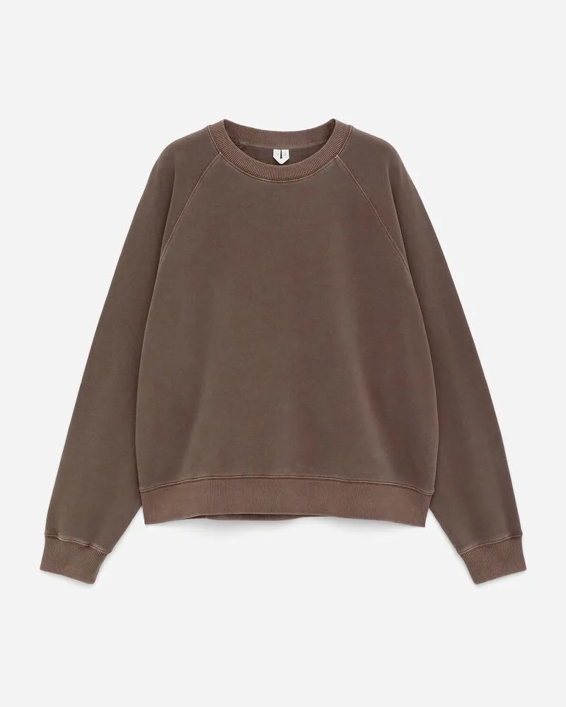 Arket Frottee-Sweatshirt -Braun Braun